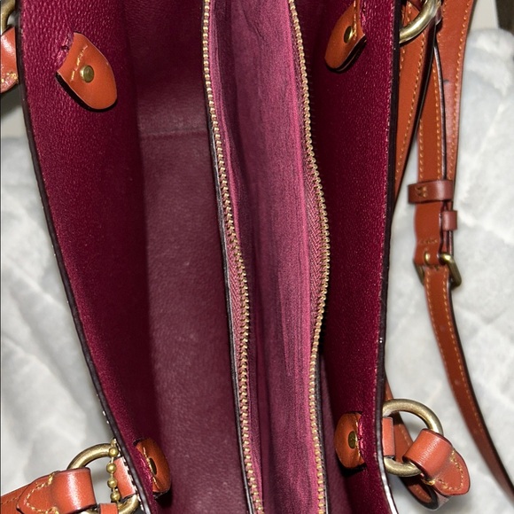 Coach Tan and Brown Signature Tote - Picture 5 of 8